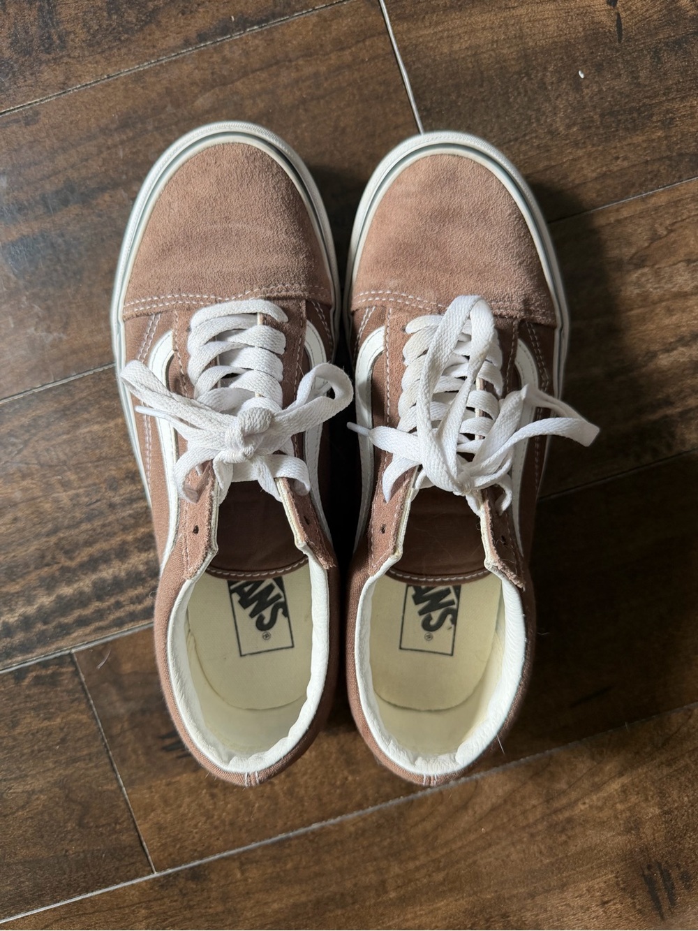 Vans Old Skool Sneakers in Dusty Pink and White Unisex